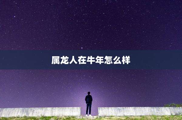 属龙人在牛年怎么样