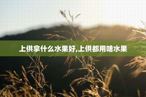 上供拿什么水果好,上供都用啥水果