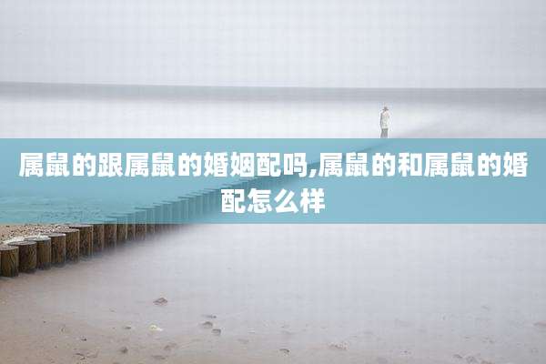 属鼠的跟属鼠的婚姻配吗,属鼠的和属鼠的婚配怎么样