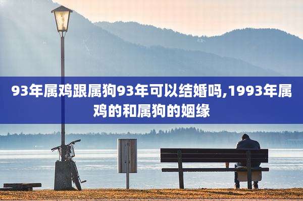 93年属鸡跟属狗93年可以结婚吗,1993年属鸡的和属狗的姻缘