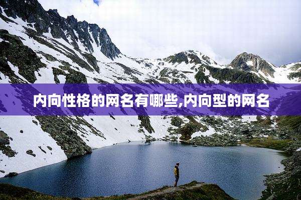 内向性格的网名有哪些,内向型的网名
