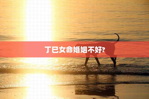 丁巳女命婚姻不好?