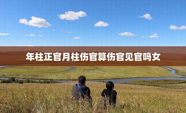 年柱正官月柱伤官算伤官见官吗女