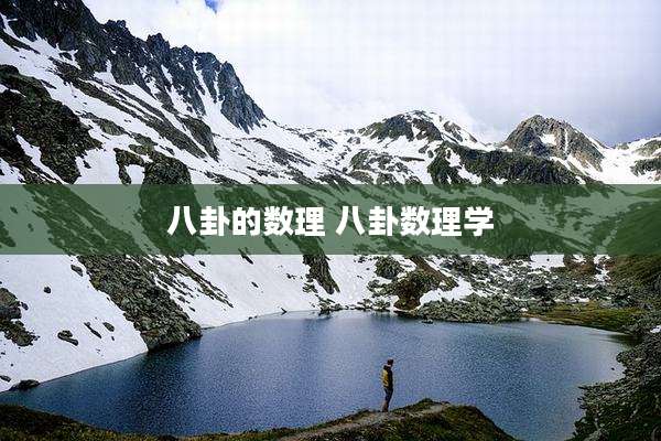 八卦的数理 八卦数理学