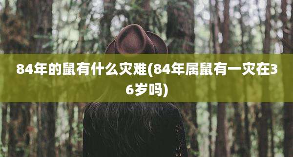 84年的鼠有什么灾难(84年属鼠有一灾在36岁吗)
