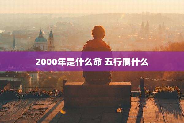 2000年是什么命 五行属什么
