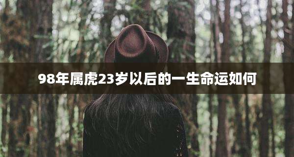 98年属虎23岁以后的一生命运如何