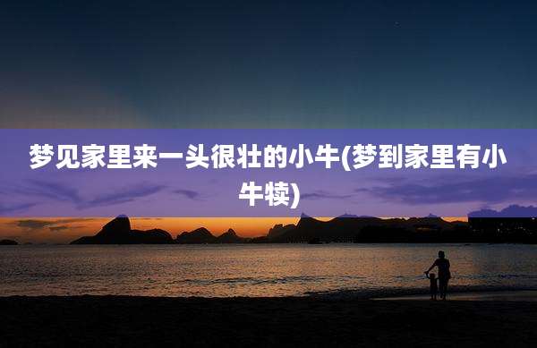 梦见家里来一头很壮的小牛(梦到家里有小牛犊)