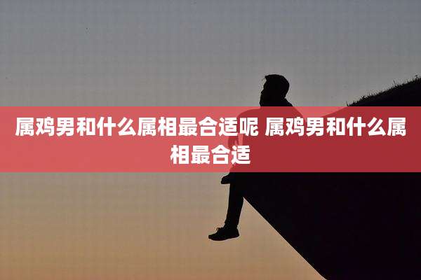 属鸡男和什么属相最合适呢 属鸡男和什么属相最合适