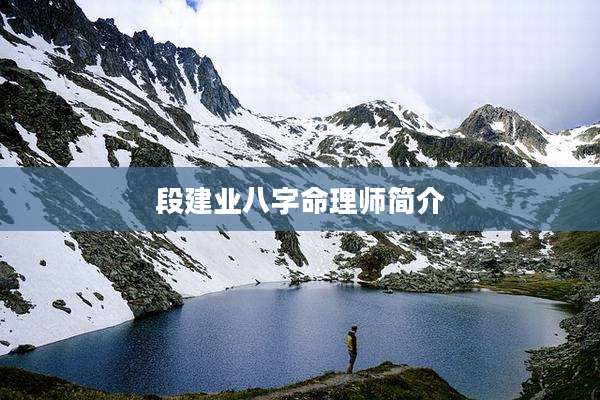 段建业八字命理师简介