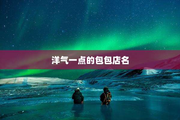 洋气一点的包包店名