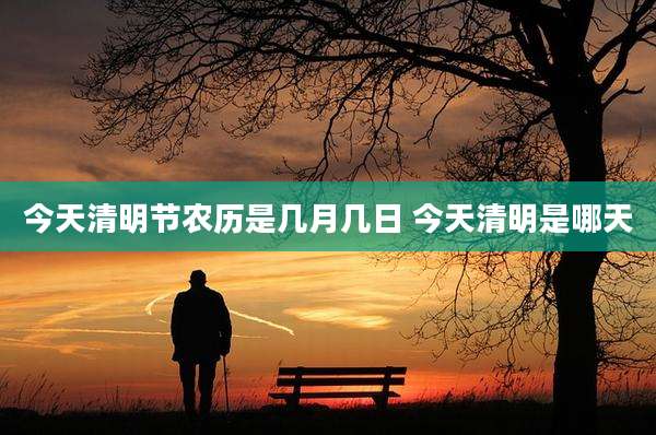今天清明节农历是几月几日 今天清明是哪天