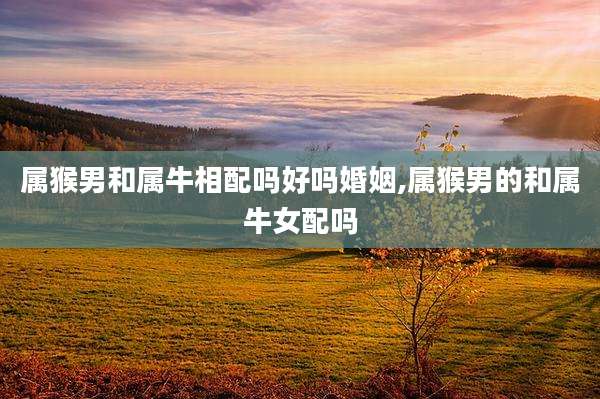 属猴男和属牛相配吗好吗婚姻,属猴男的和属牛女配吗