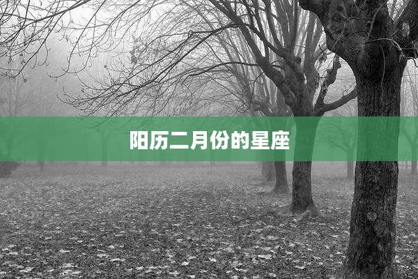 阳历二月份的星座