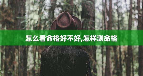 怎么看命格好不好,怎样测命格