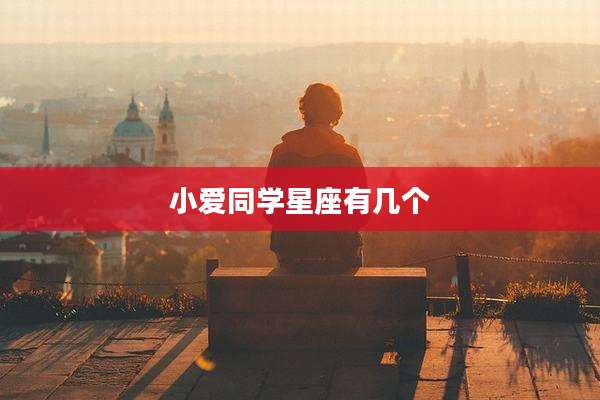 小爱同学星座有几个