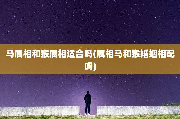 马属相和猴属相适合吗(属相马和猴婚姻相配吗)