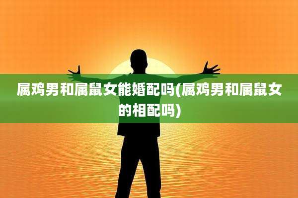 属鸡男和属鼠女能婚配吗(属鸡男和属鼠女的相配吗)