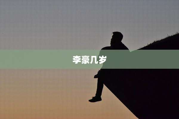 李豪几岁