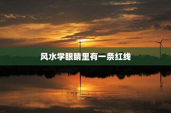 风水学眼睛里有一条红线