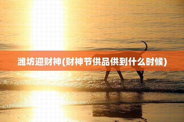 潍坊迎财神(财神节供品供到什么时候)
