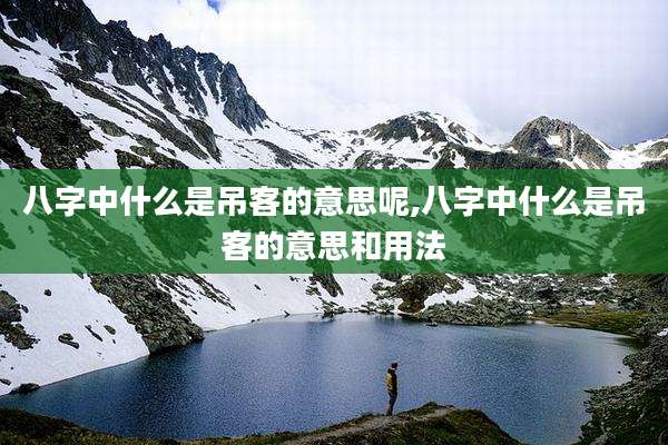 八字中什么是吊客的意思呢,八字中什么是吊客的意思和用法