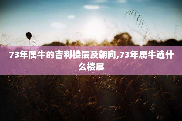 73年属牛的吉利楼层及朝向,73年属牛选什么楼层