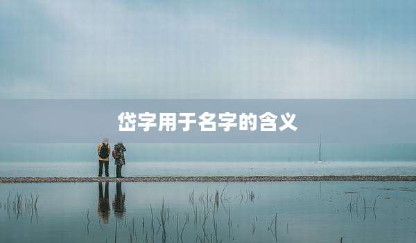 岱字用于名字的含义