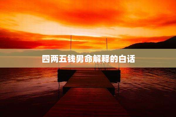 四两五钱男命解释的白话
