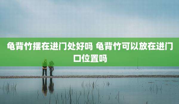 龟背竹摆在进门处好吗 龟背竹可以放在进门口位置吗