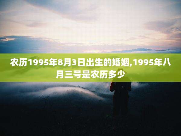 农历1995年8月3日出生的婚姻,1995年八月三号是农历多少