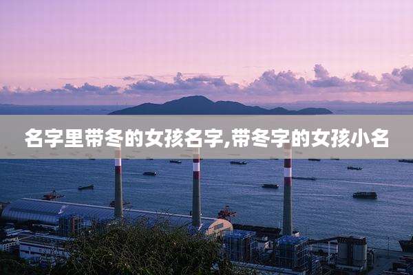 名字里带冬的女孩名字,带冬字的女孩小名