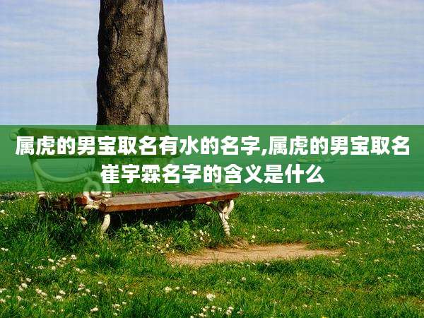 属虎的男宝取名有水的名字,属虎的男宝取名崔宇霖名字的含义是什么