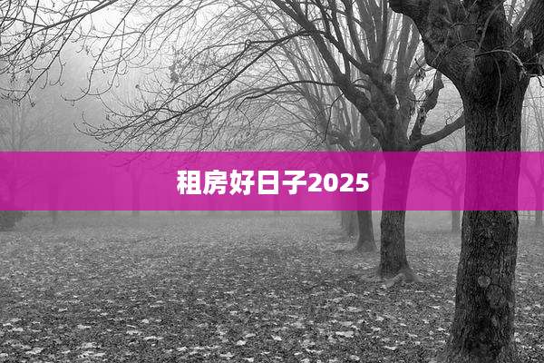 租房好日子2025