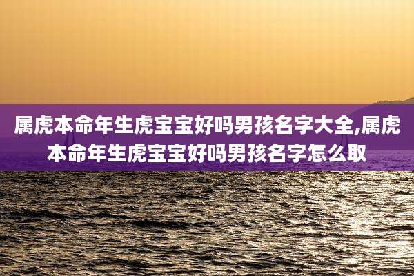 属虎本命年生虎宝宝好吗男孩名字大全,属虎本命年生虎宝宝好吗男孩名字怎么取