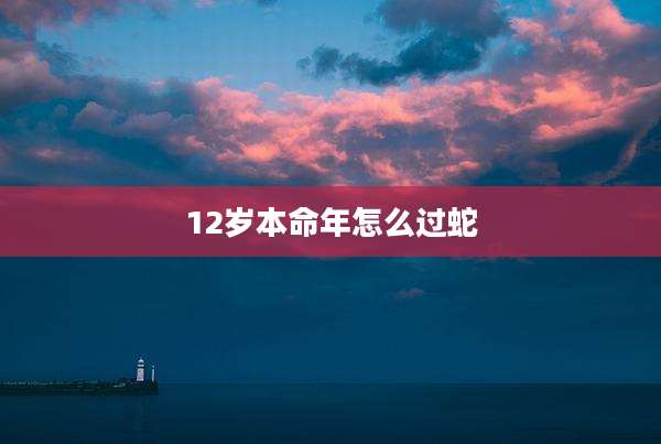 12岁本命年怎么过蛇