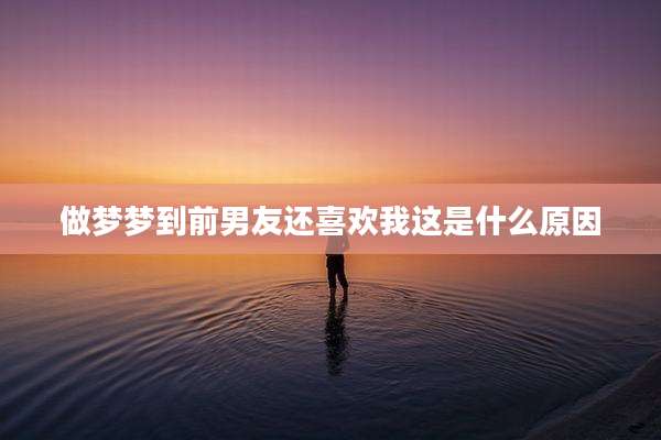 做梦梦到前男友还喜欢我这是什么原因
