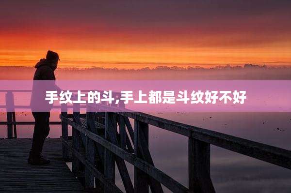 手纹上的斗,手上都是斗纹好不好