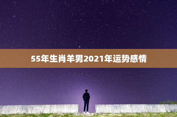 55年生肖羊男2021年运势感情