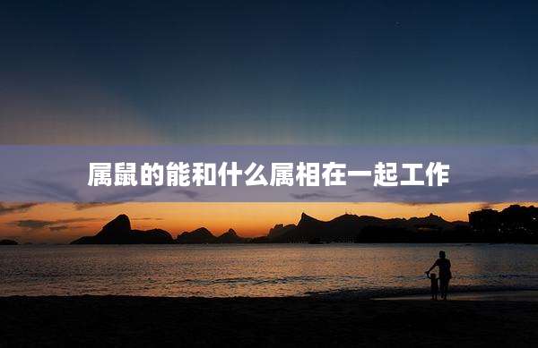 属鼠的能和什么属相在一起工作