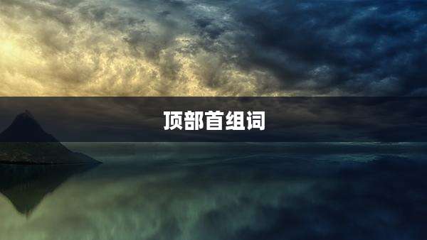 顶部首组词