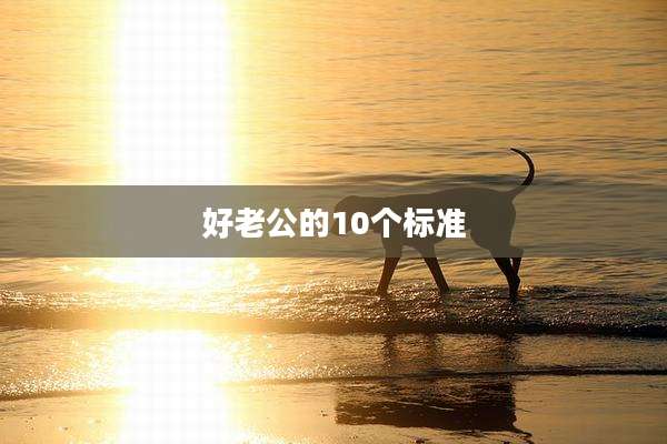 好老公的10个标准
