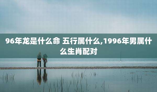 96年龙是什么命 五行属什么,1996年男属什么生肖配对