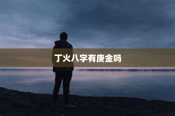 丁火八字有庚金吗