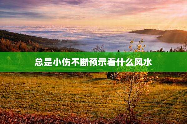 总是小伤不断预示着什么风水