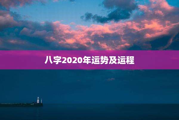 八字2020年运势及运程