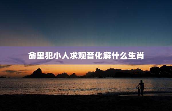 命里犯小人求观音化解什么生肖