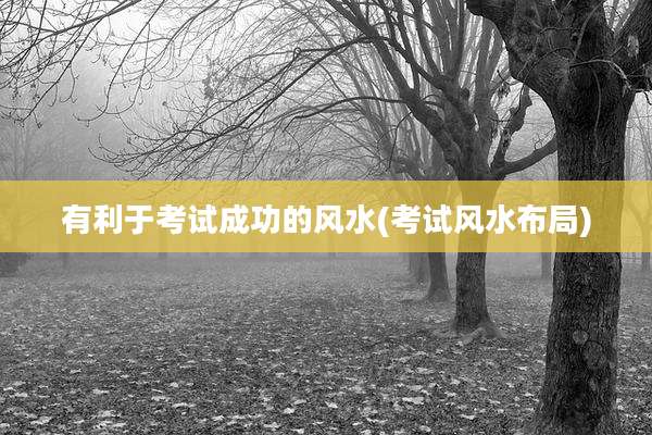 有利于考试成功的风水(考试风水布局)