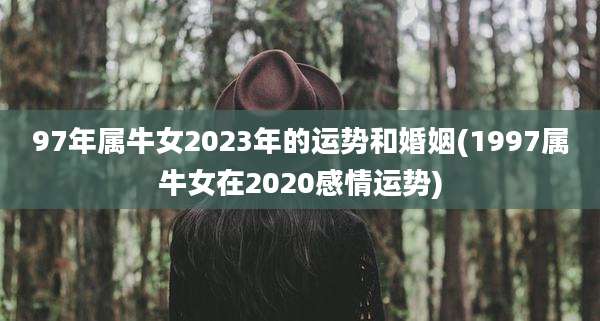 97年属牛女2023年的运势和婚姻(1997属牛女在2020感情运势)