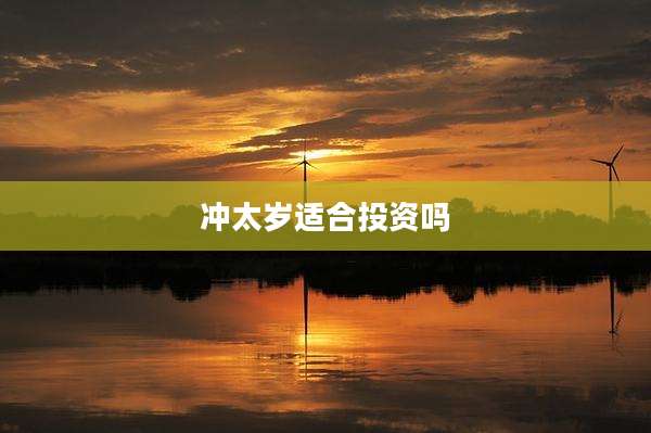 冲太岁适合投资吗